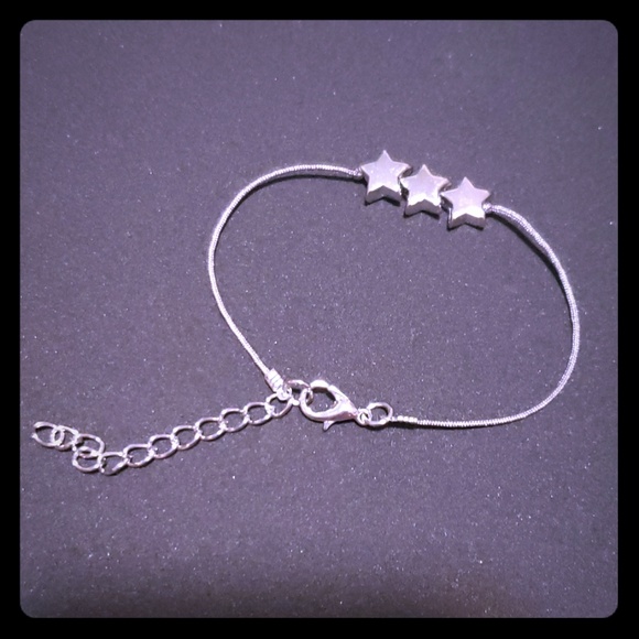 Jewelry - Silver star bracelet simple stylish elegant handma